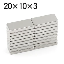 5/10/20/50 Pcs 20x10x3 Block NdFeB Neodymium Magnet N35 Super Powerful imanes Permanent Magnetic