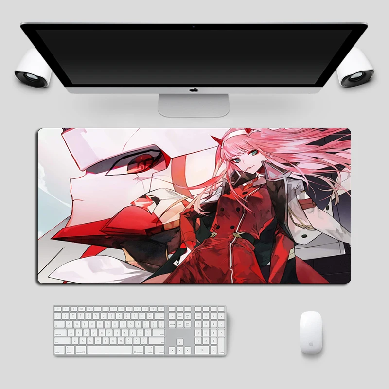 

Large 60x30cm Anime Mousepad Darling in the FranXX Computer Gamer Gaming Mouse pad Locking Edge Durable Laptop Notebook Desk Mat