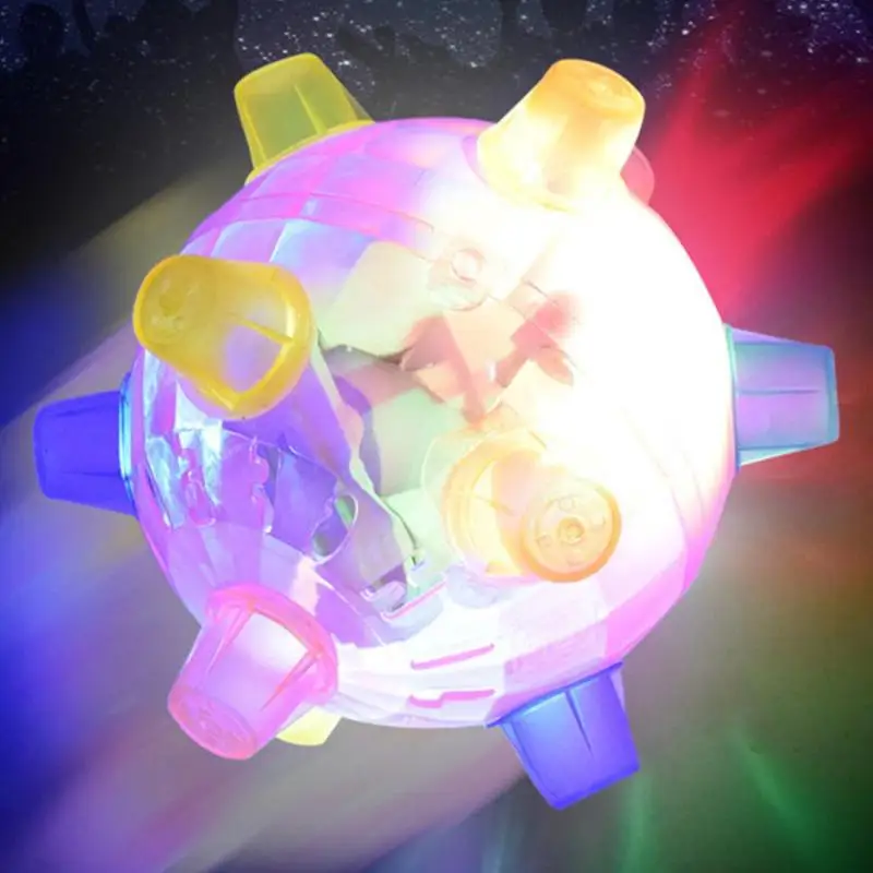 

LED Light Jumping Activation Ball Kids Crazy Music Football Children's Funny Toy Bouncing Dancing Kid Vibrating Toy Ball