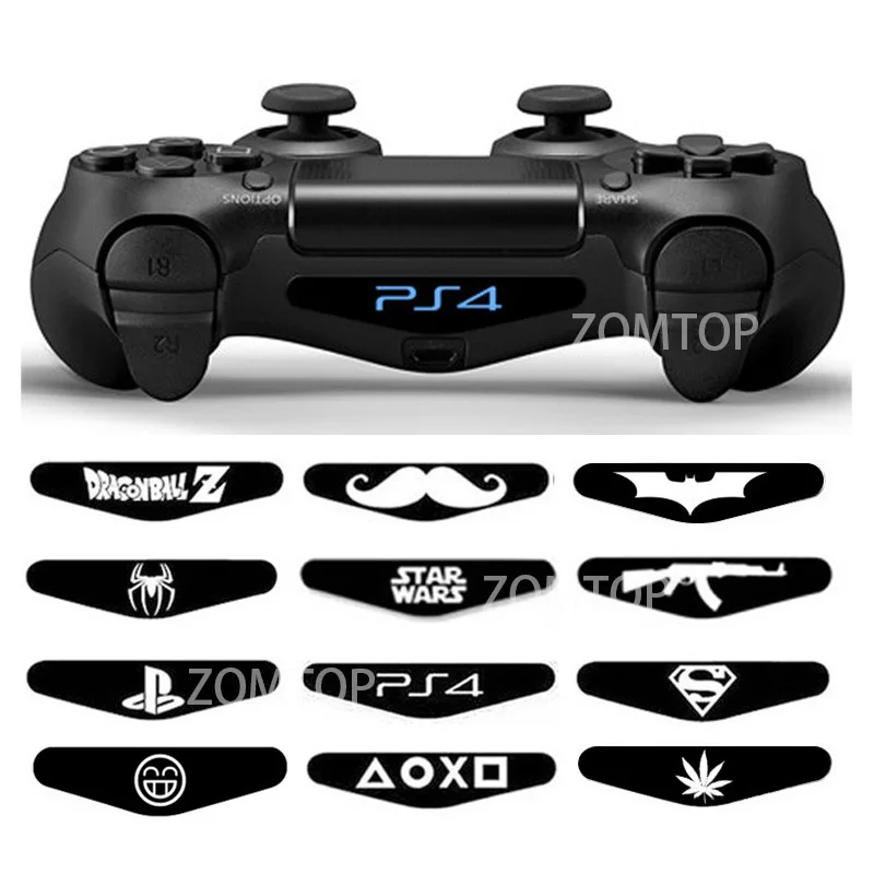 Чехол ZOMTOP для Dualshock 4 PS4 DS4 Pro Slim светодиодная подсветка наклейка бара игровой