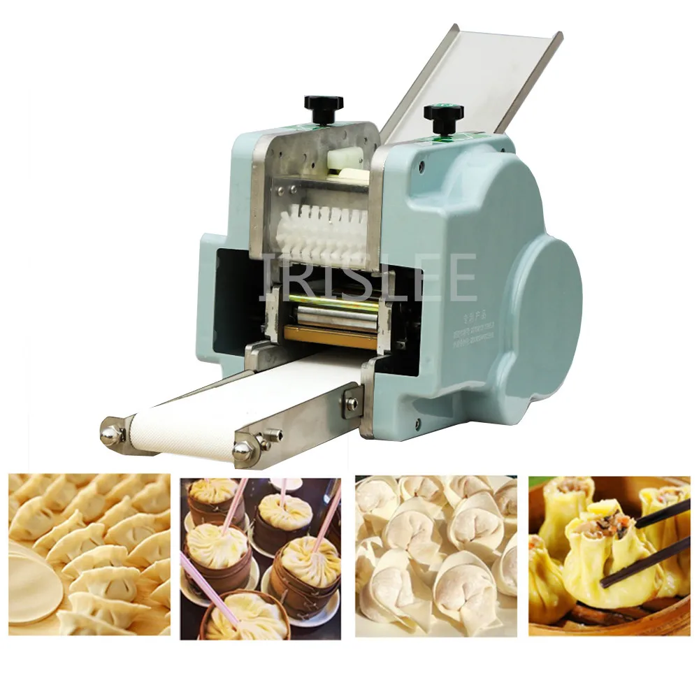 Automatico Samosa Pasticceria Foglio Quadrato Macchina Della Pelle Wonton Che Forma Macchina Rotonda Involucro Della Macchina Gnocco Jiaozi Macchina D
