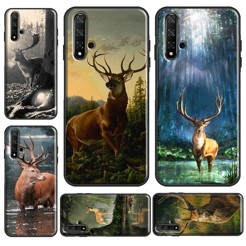 Custodia Cervo Cervo Per Huawei Y6 Y7 Y9 2019 Nova 5T Funda Per Honor 50 20 10 9 Lite 10I 8X 9X Cover