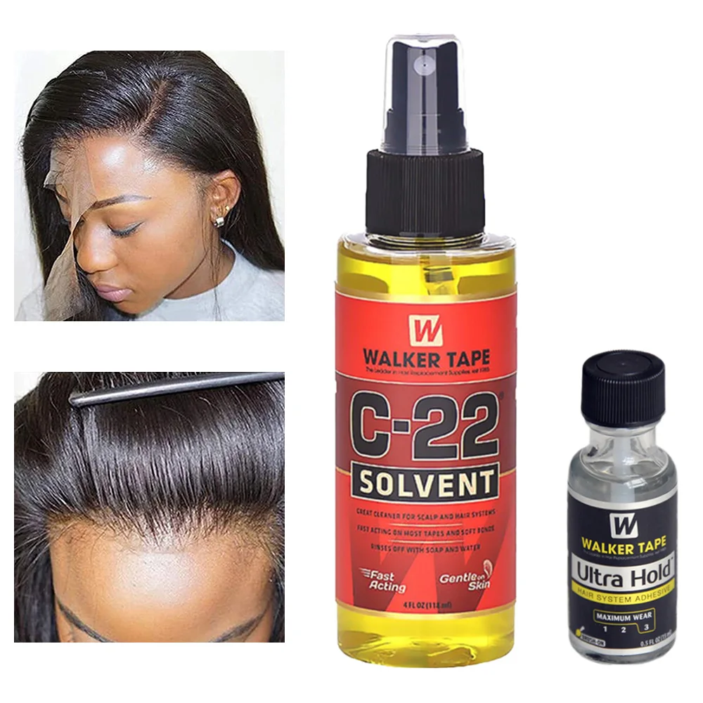 

118ml C-22 Hair Solvent Tape Adhesives Remover For Lace Wigs&Toupees For Strong Double Sided Tape And Soft Bonds Wig