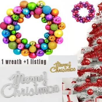

Christmas Wreath Listing Door Wall Ornament Garland Decoration New Year Decor Six Modern Christmas Products