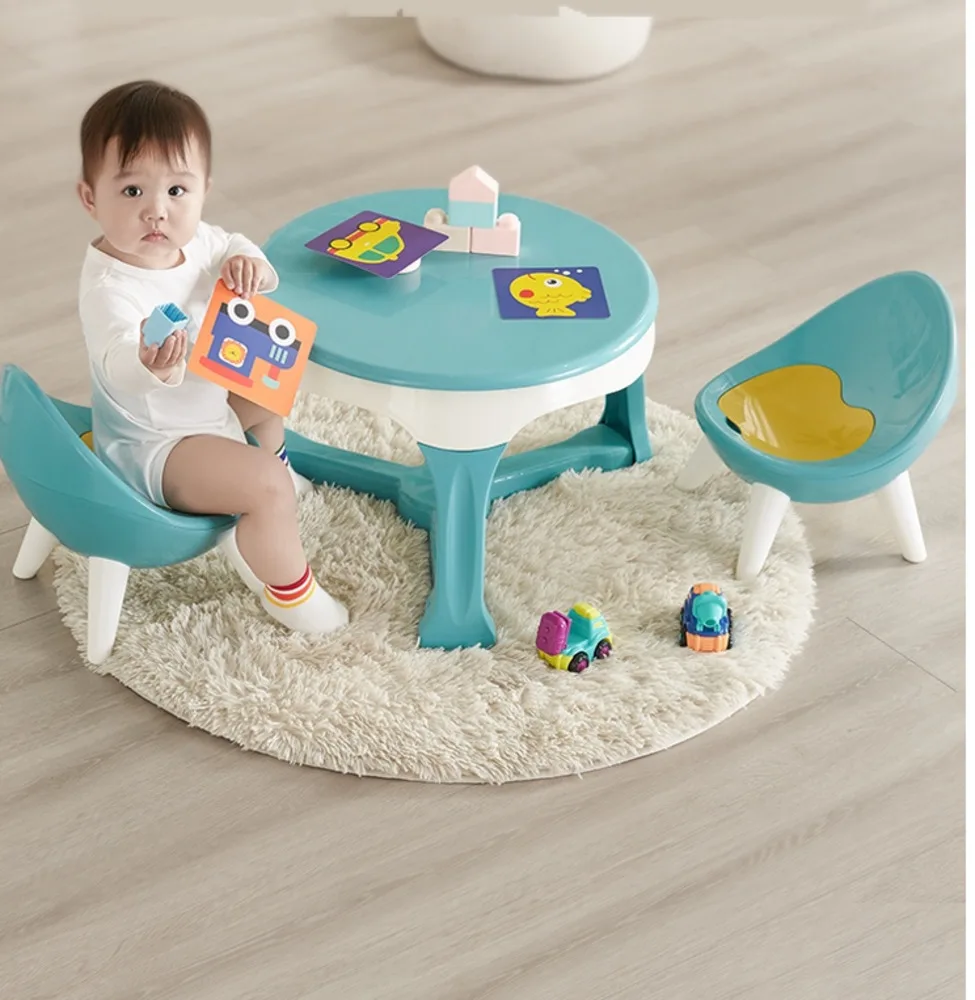Bottom rubber non-slip mat children's table and chair set chassis stable load-bearing strong kindergarten learning cha |