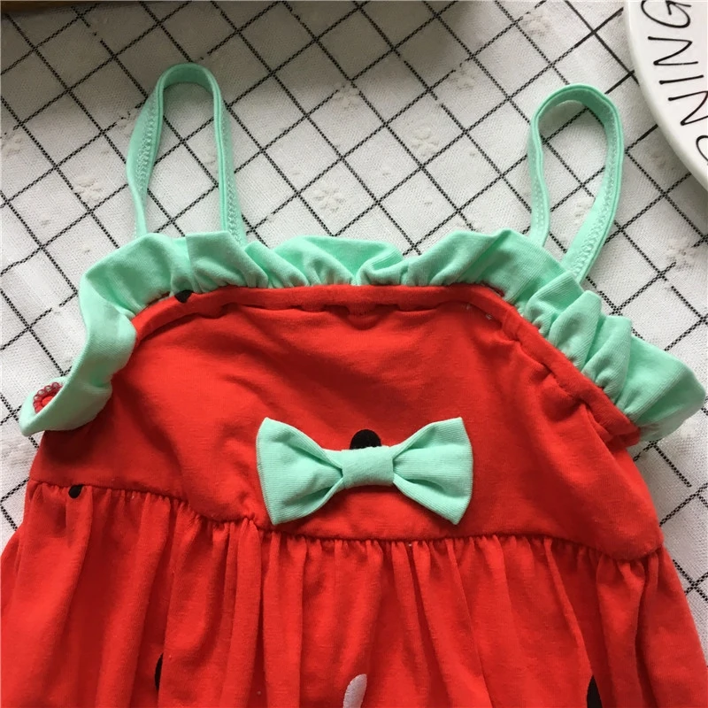 Tonytaobaby Летний Новый Женский Детский хлопковый арбуз| |