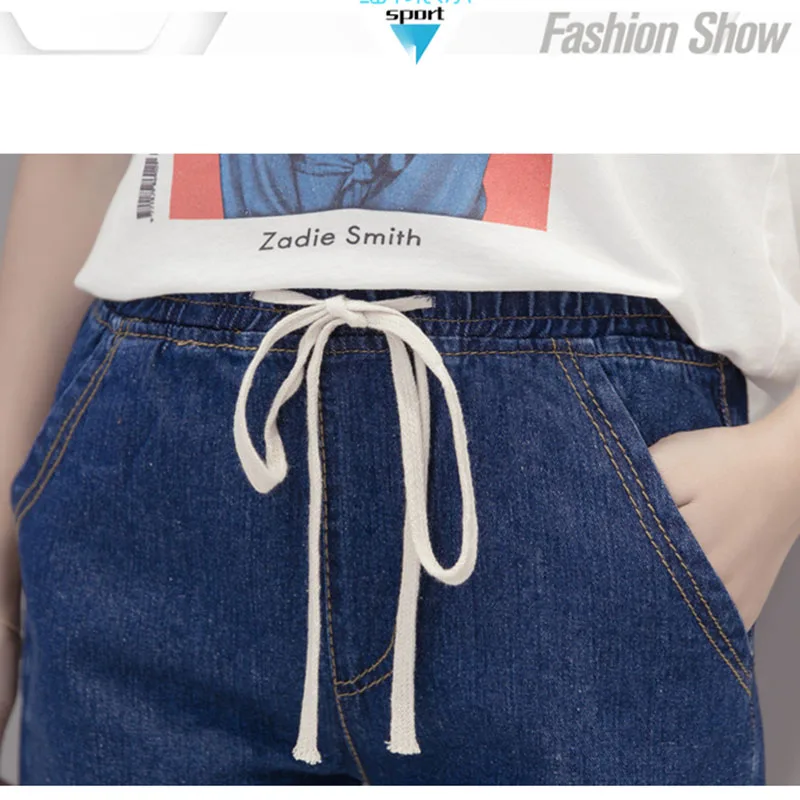 Womens Straight Jean Shorts Fashion Streetwear Loose High Waist Casual Vintage Washed Blue Plus Size Denim Shorts
