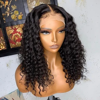

Afro Kinky Curly Synthetic Lace Front Wigs for Women With Baby Hair Kanekalon Wig High temperature Fiber Cosplay Wig