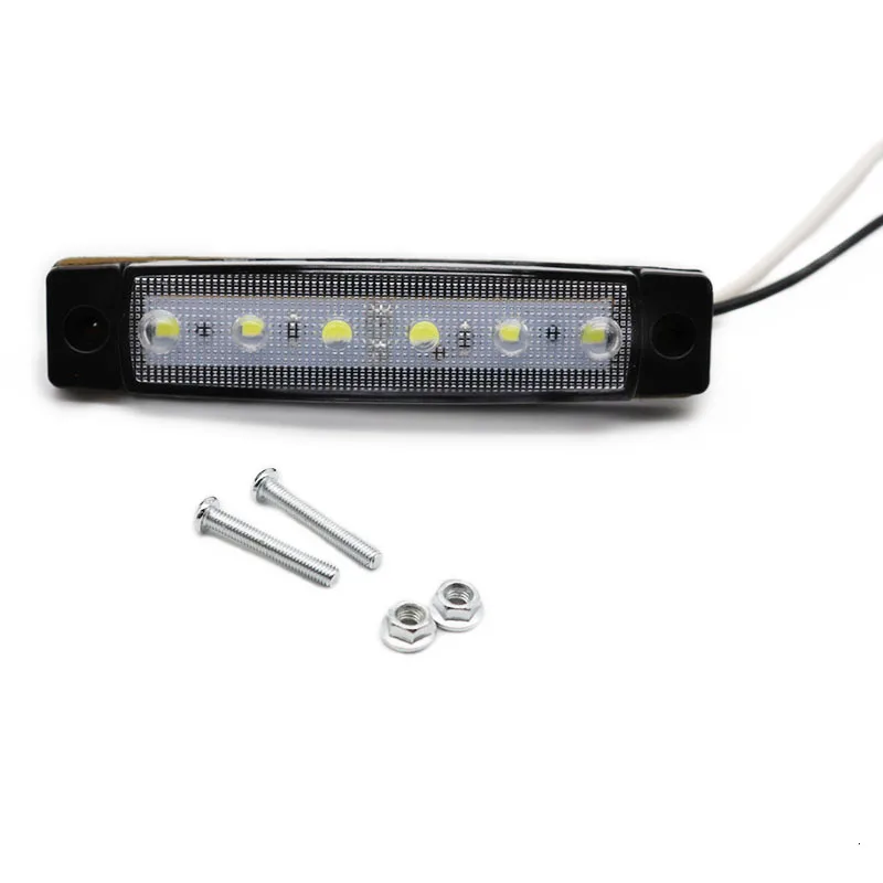 Габаритные фонари для автомобиля светодиодный 12/24V 6 SMD СВЕТОДИОДНЫЙ легковой автомобиль автобус грузовик боковой сигнал поворота Индикатор отметки светодиодный трейлерный светильник задняя сторона лампы