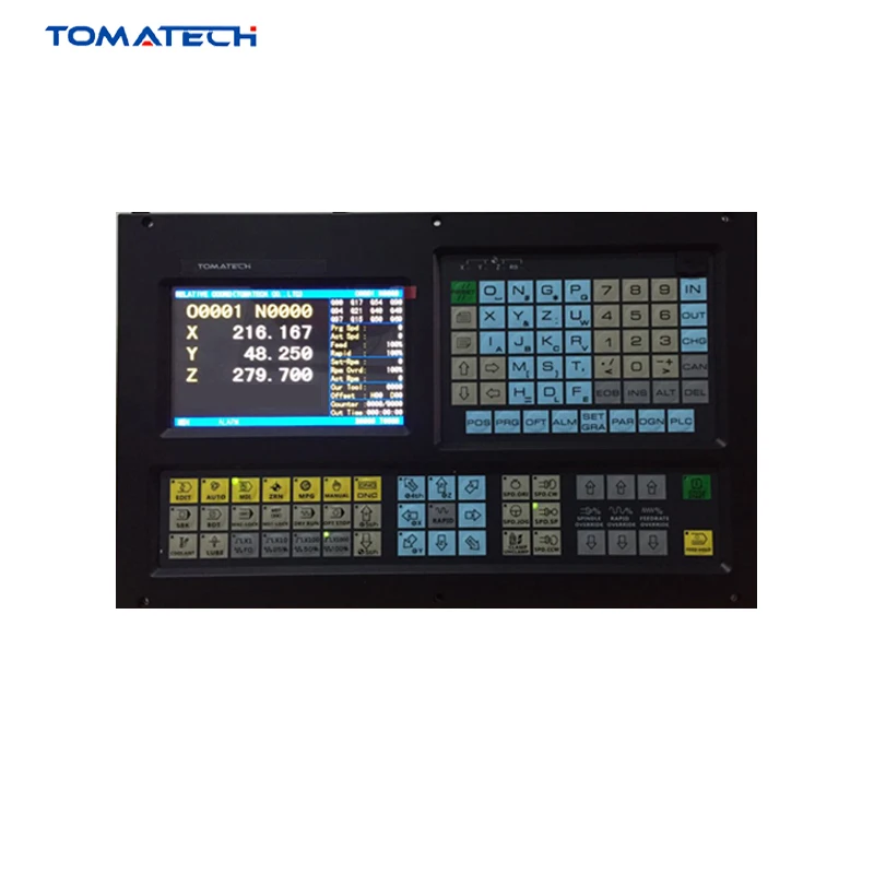 TOMATECH Оригинальный Полный английский ПЛК лестница 3 осевой токарный станок с ЧПУ