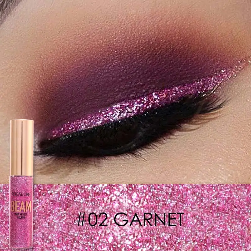 

FOCALLURE New Arrivel 5 Colors Makeup Glitter Eyeliner Eyeshadow For Easy to Wear Waterproof Liquid Eyeliner Beauty Eye Liner