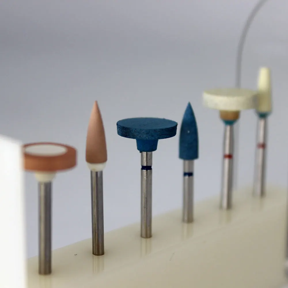 6 pieces dental zirconia polishing tools dental tools polishers dentistry Lab 2