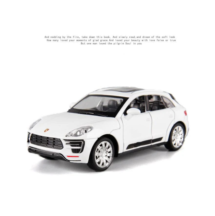 Горячая 1:32 масштабные колеса Германия Pors suv Cayenne вытяните назад автомобиль металлическая модель с светильник и звук литой под давлением автомобиль игрушки для подарков
