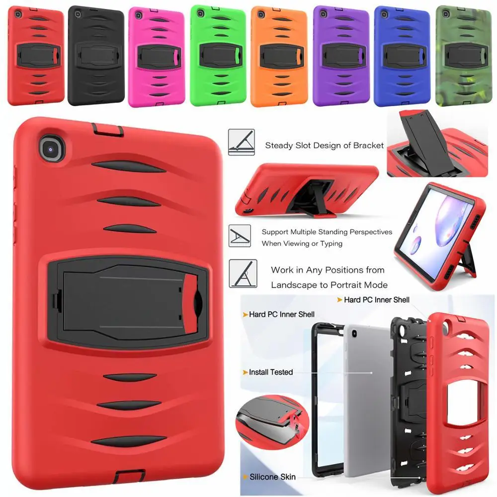 

Tablet Shockproof Heavy Duty Armor Case Samsung Galaxy Tab A 8.4 2020 T307 T307u SM-T307 SM-T307U Color ripple support cover
