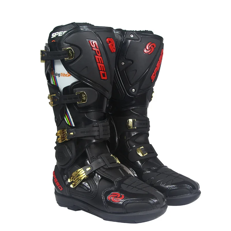 

Pro-American Motorcycle Off-road Thigh Boot All-directional Protection Fashion Modeling Steel Sheet Sole Profession Racing Shoes
