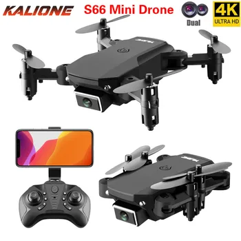 

S66 Foldable Mini Drone With RC Quadrocopter With 4K Camera HD Quad-Counter With Optical flow Dual Camera RC Helicopter drones