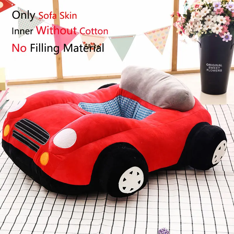 Sofa Cover No Cotton Детское автомобильное кресло в форме дивана, Чехол для сидения для обучения, сидение для кормления, чехол для стула, детский диван, кожа, младенец, малыш, пуховка, без хлопка - Цвет: Sofa Cover No Cotton