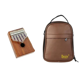 

Solid Mahogany 17-keys Kalimba with Shoulder Bag Tuning Tool Gift for Kids Students Friends