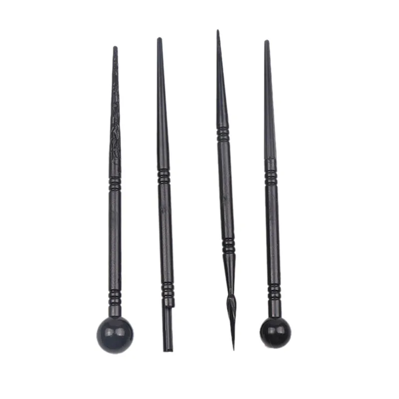 4PCS 4 шт. формочки для печенья цветок сахарное Ремесло Металл моделирование мяча Набор DIY нержавеющая сталь Ручка для выпечки инструменты для украшения тортов из мастики - Цвет: 4PCS