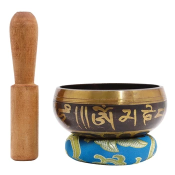 

ELOS-Nepalese Buddhist Tibetan Chanting Yoga Bowl Tibetan Meditation Singing Bowl Buddhist Sound Therapy Bowl Copper Religion Cr
