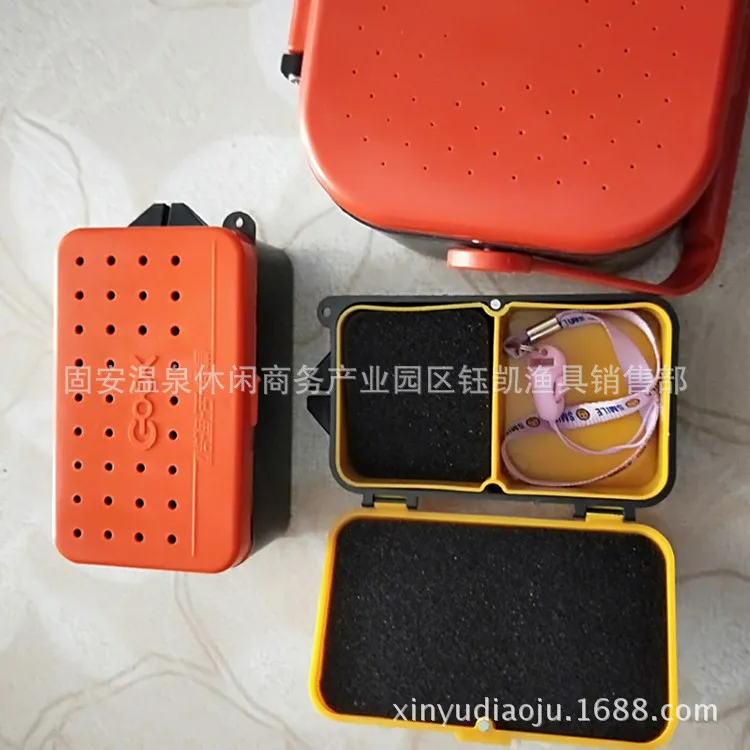 

Earthworm Box Fishing Gear Fishing Accessories Bloodworm Box Double Layer Earthworm Cassette Handle Box
