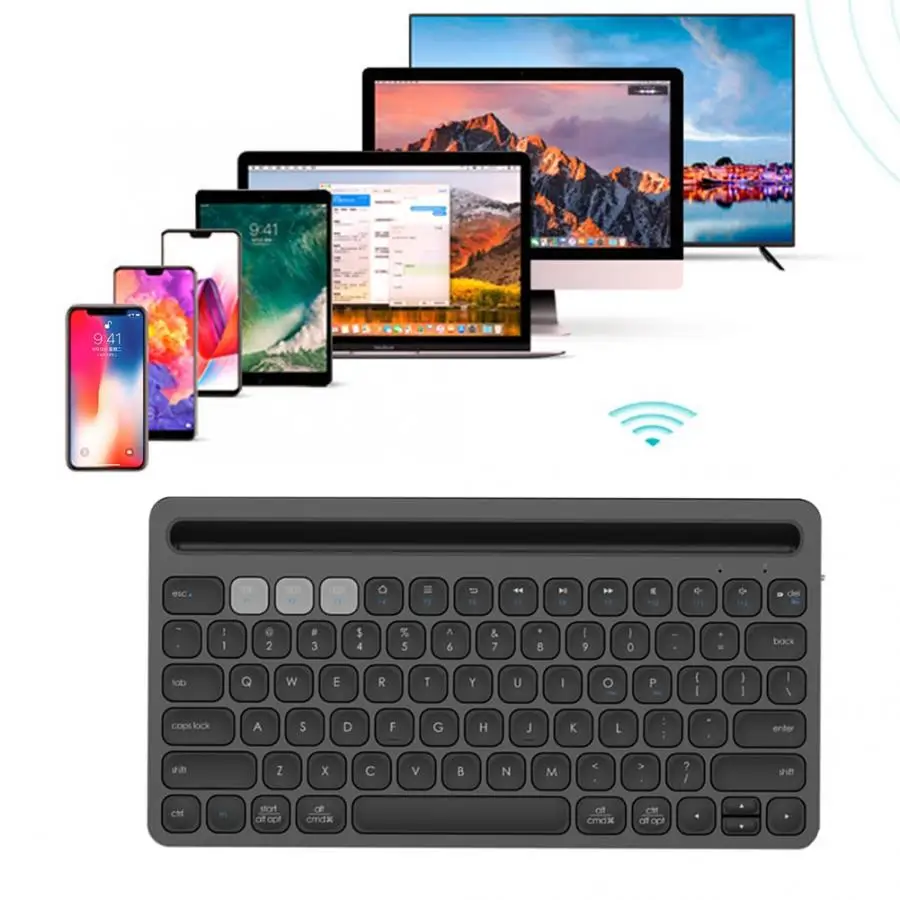 Ik8500 Многофункциональная портативная деловая офисная Bluetooth клавиатура для компьютера телефона планшета портативная клавиатура