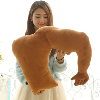 

New Hot Sleeping Hug Boyfriend Pillow Large Muscular Arm Stuffed Muscle Lovely for Home USJ99