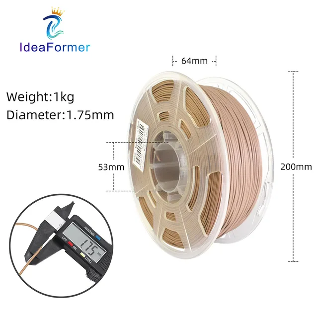 10 Color Pla 3d Filament Pla Material 1kg 1.75mm Wood Filament Suitable For  All Types Of Fdm3d Printers 3d