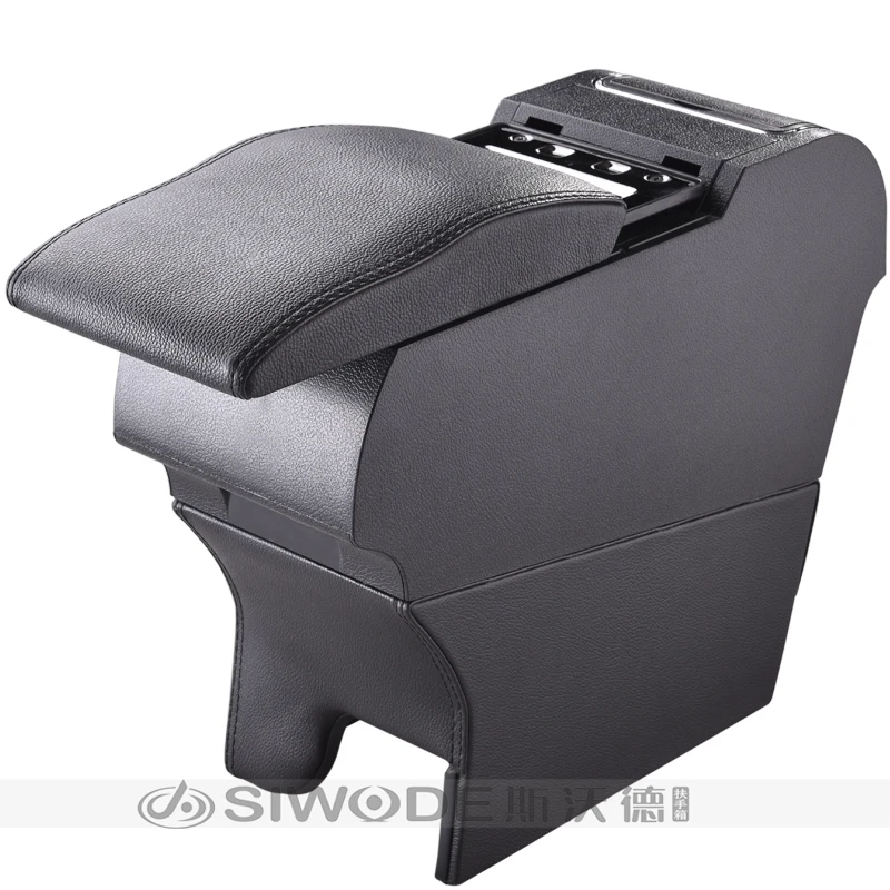 

Free Punch Wooden Pu Leather Special Car Armrest Box with 4 USB Hole for SUZUKI Jimny Multifunctional Car Hand Box