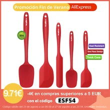 

Walfos 5PCS/Set Non-Stick Silicone Spatula Baking Pastry Heat-Resistant Silicone Spatula Kitchen Utensil Cooking Tool
