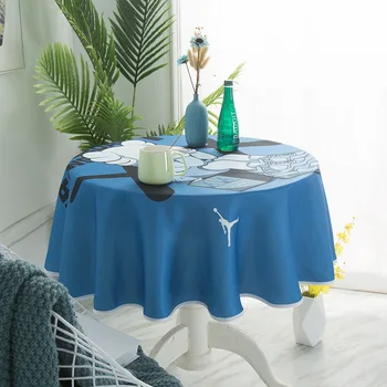 

4 Sizes Character Pattern Table Cloth Artsy Cartoon Cover Cloth Household Table Cloth Round TV Refrigerator Cabinet Table Mat
