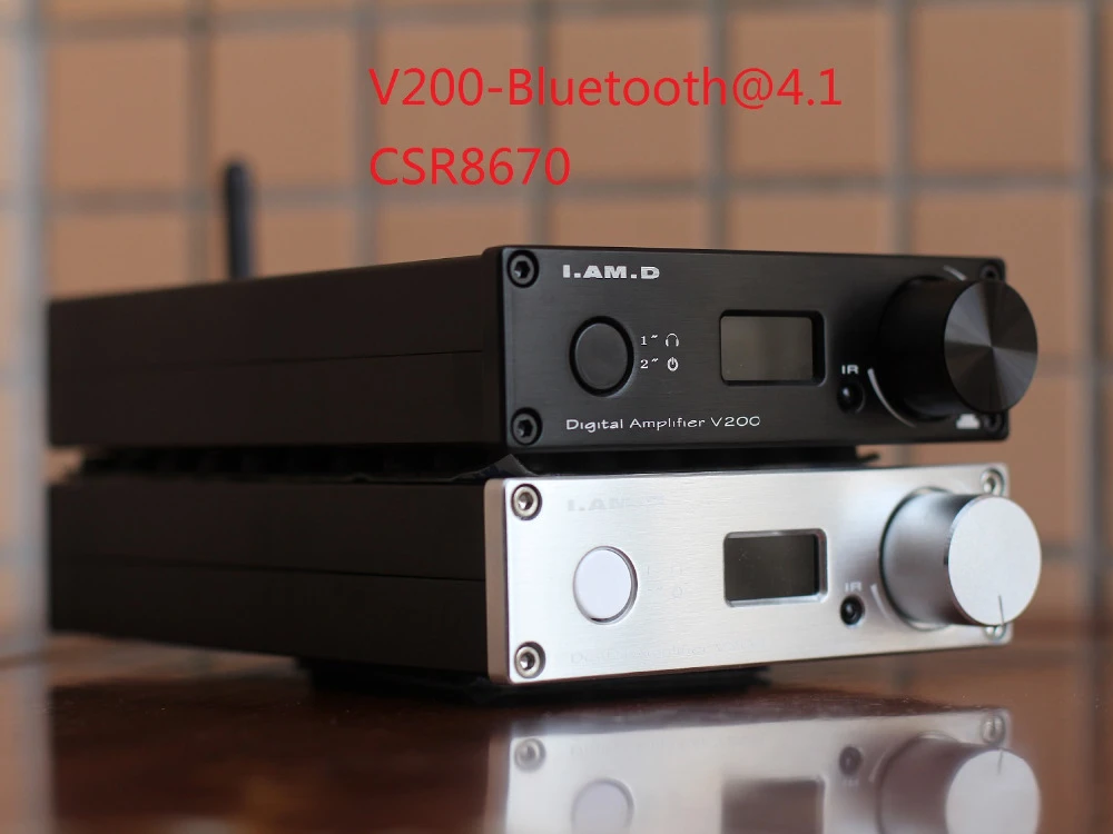 2020 I.AM.D V200/V200BT Full Digital Audio Headphone Amplifier Bluetooth@5.0 CSR8675 APTX-HD High Power 150W/4ohm USB XMOS 24Bit