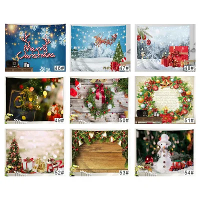 Рождественский гобелен, домашний гобелен, печать на заказ, гобелен, фон, ткань для украшения дома - Цвет: K