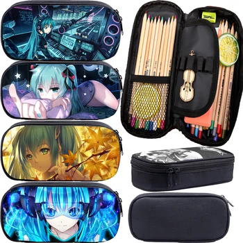 

Anime Hatsune Miku V Princess Royal Highness Cosplay Student Pen Bag Pencil Case Girl Cartoon Cosmetic Case Storage Bag Gift