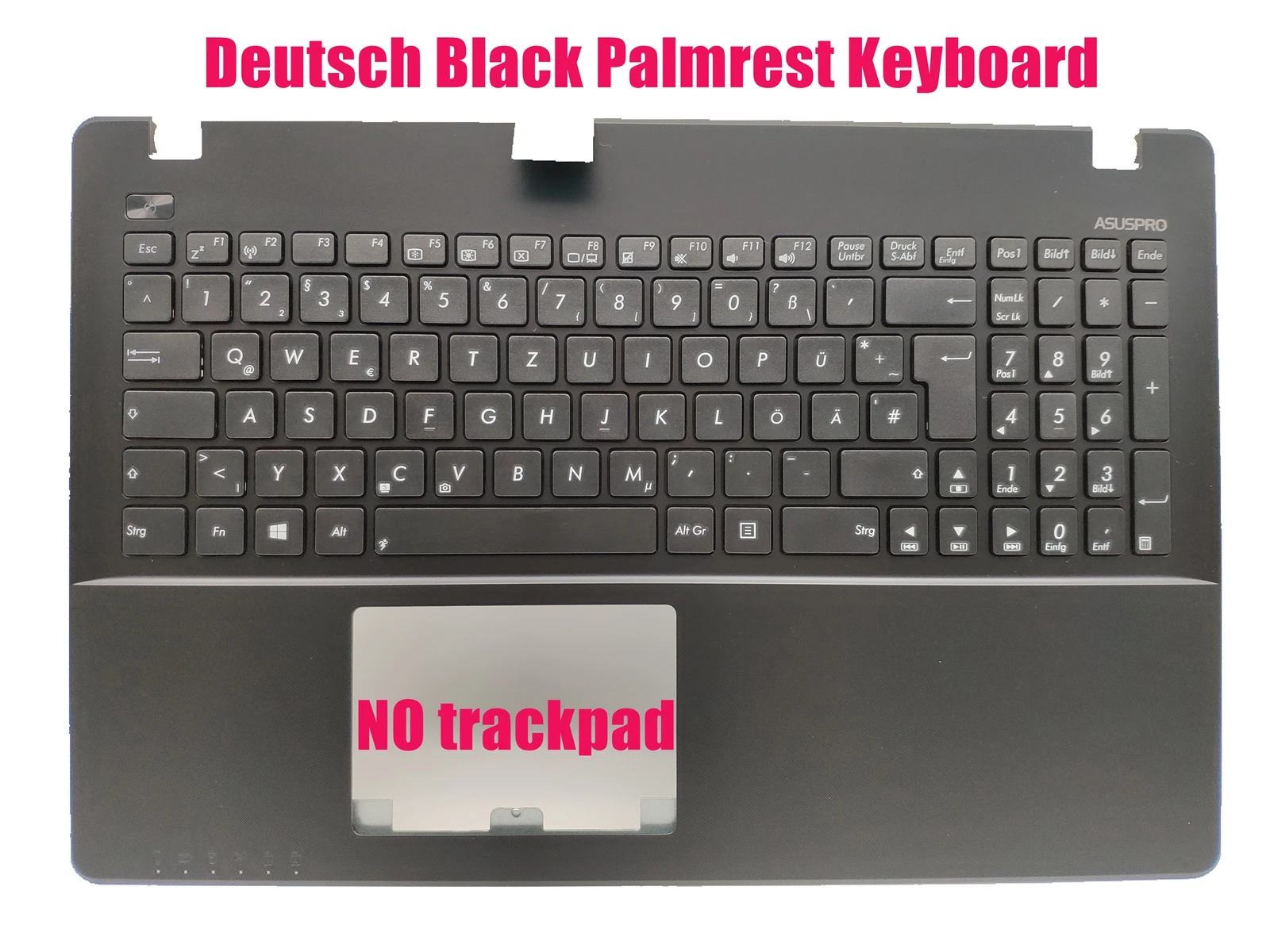 Черная клавиатура для телефона Deutsch/немецкая Asus X550W X550WA X550WE X550VQ X550VX Topcase |