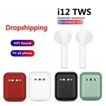 

TWS i12 Bluetooth Earphone inpods 12 Wireless Earbuds HandsFree Business Touch Key Sport Headset Bluetooth Music For Smart Phone