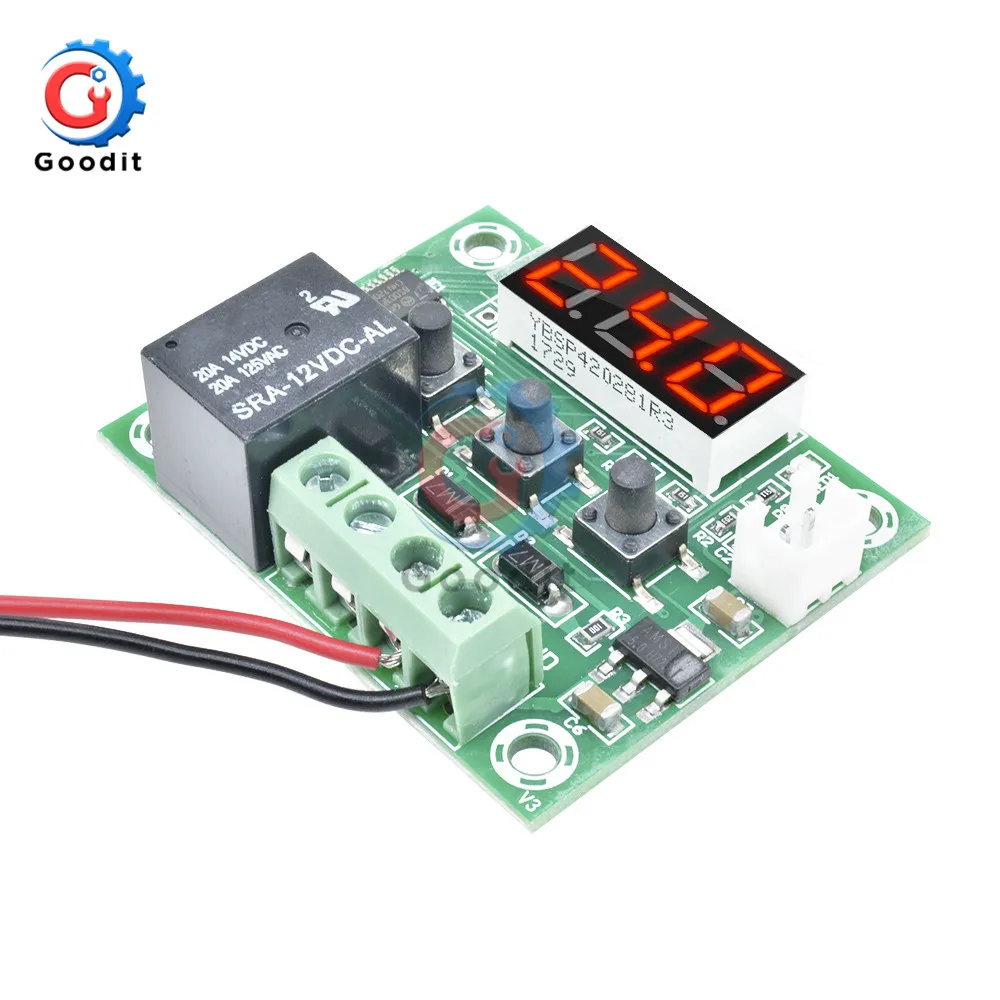 W1209 AC 110 V-220 V светодиодный цифровой термостат контроль температуры термометр термо контроль ler модуль переключателя w/источник питания AC-DC