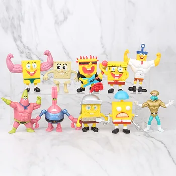 

10 Pcs carton model Action Toy Figures PVC Blessing animals action figure anime figure decoration doll kids toys for children