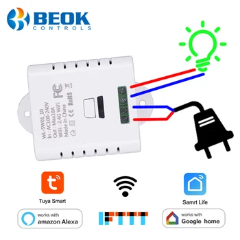 

WiFi Smart Switch Remote Control Universal DIY Switch Breaker Timer Tuya Smart Life APP Support Alexa Google Home 10A 16A