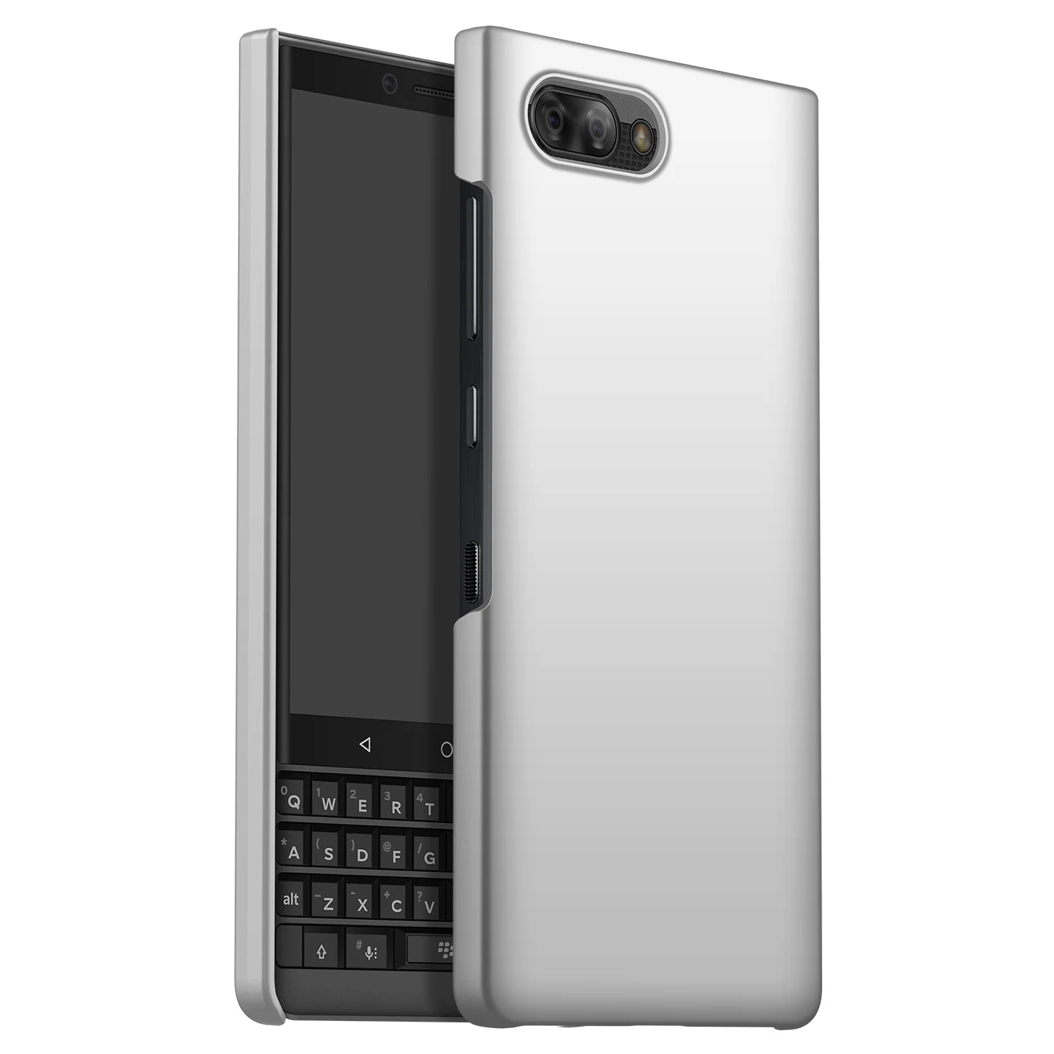 Чехол для Blackberry Key 2 Le, Роскошный Матовый Жесткий Чехол для ПК, чехол для Blackberry Key 2/KeyOne 2, задняя крышка, защитный чехол для телефона - Цвет: silver