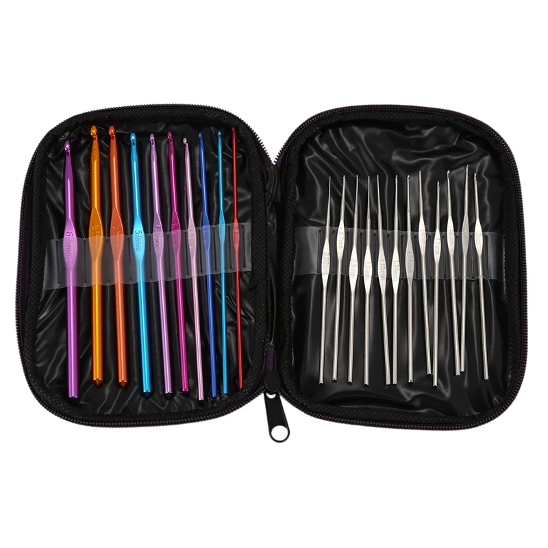 22 шт. набор пряжи для вязания крючком с алюминиевой ручкой|Бамперы| |