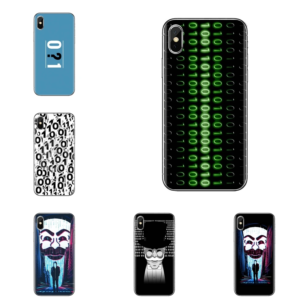 beneath either a one or zero For Samsung Galaxy S3 S4 S5 Mini S6 S7 Edge S8 S9 S10 Plus Note 3 4 5 8 9 Transparent TPU Housing |