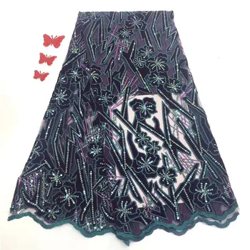 

High Quality French Velvet Lace Fabric African Guipure Lace Fabrics Nigerian Cord Lace Fabrics for Wedding Dress