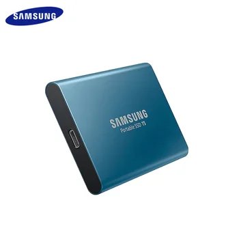 

SAMSUNG T5 Portable SSD 500GB USB 3.1 External Solid State Drive Gen2 (10Gbps) And Backward Compatible for PC Hard Drive Blue