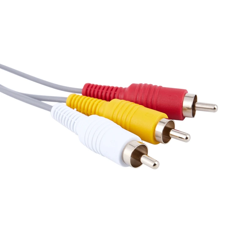 Аудио Видео AV композитный 3RCA кабель Шнур Разъем для игровой консоли nintendo wii