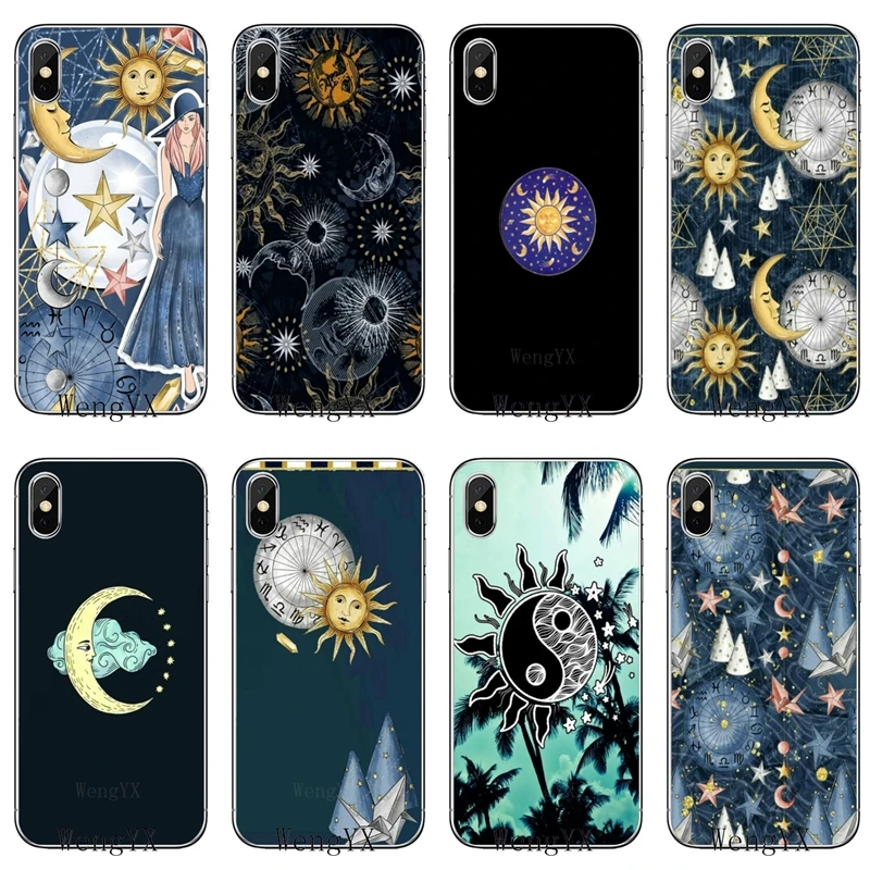 Красивая солнце и луна эстетика для OnePlus 3t 5T 6T LG G5 G6 G7 Q6 Q7 Q8 Q9 V20 V30 X Мощность 2 3 K4 K8 K10