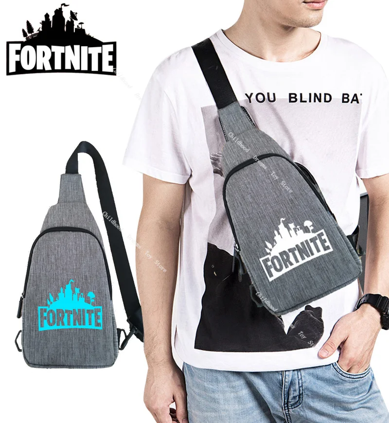 Светящиеся поясные сумки для мужчин Fortnite с USB-зарядкой сумка-слинг взрослых и