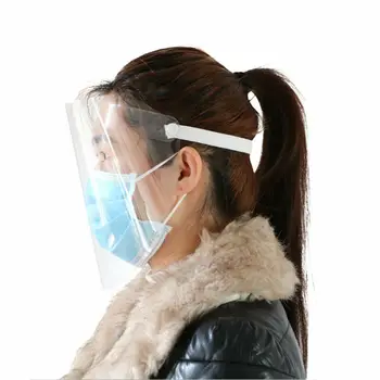 

2020 Anti Droplet Dust-proof Protect Face Covering Hat Visor Shield Transparent Hot Sale Caps Clear Face Protective Cap
