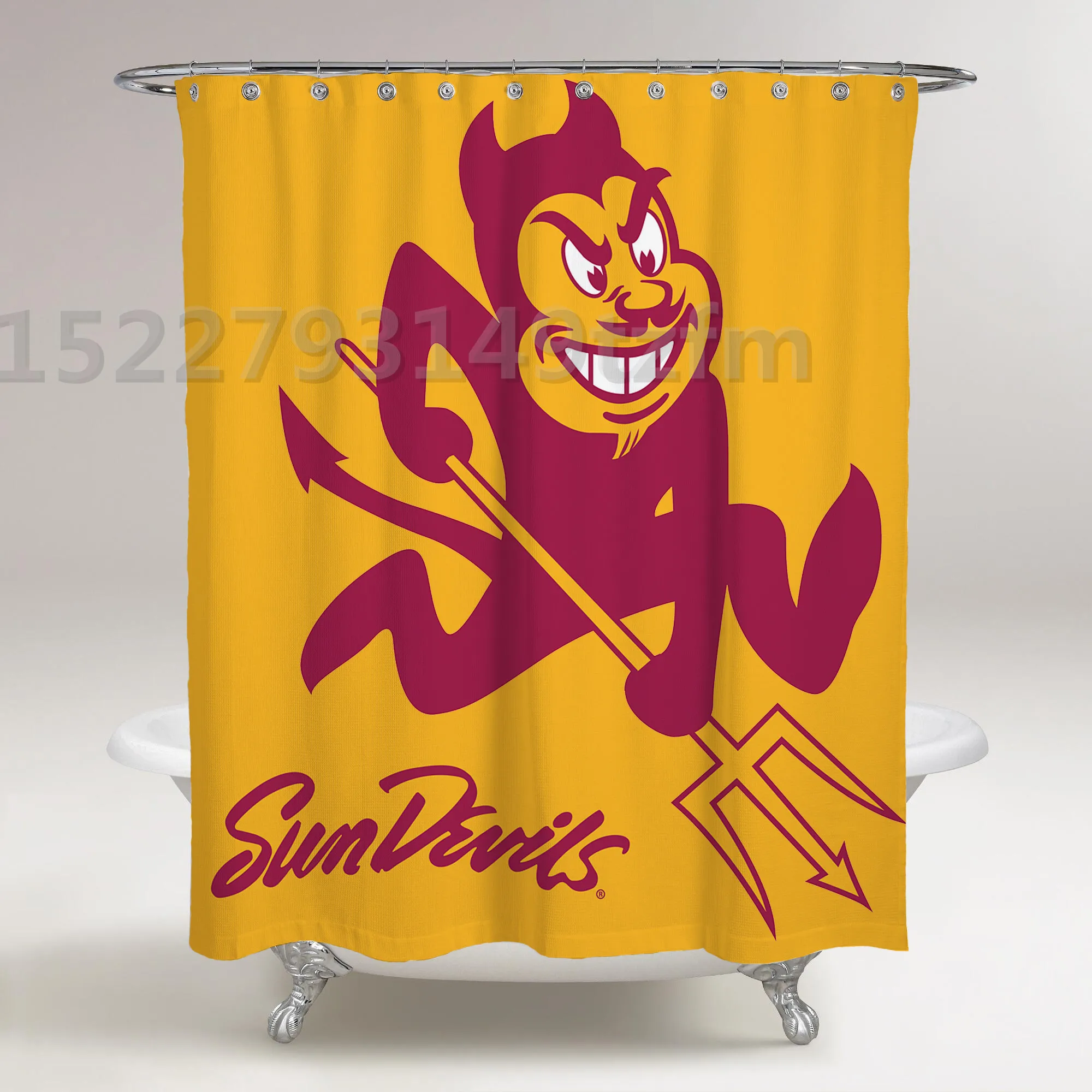 photo color Водонепроницаемая занавеска для душа s ARIZONA STATE SUN DEVILS занавеска для душа s принт полиэстер ткань занавеска для ванной комнаты с 12 крючками - Цвет: photo color