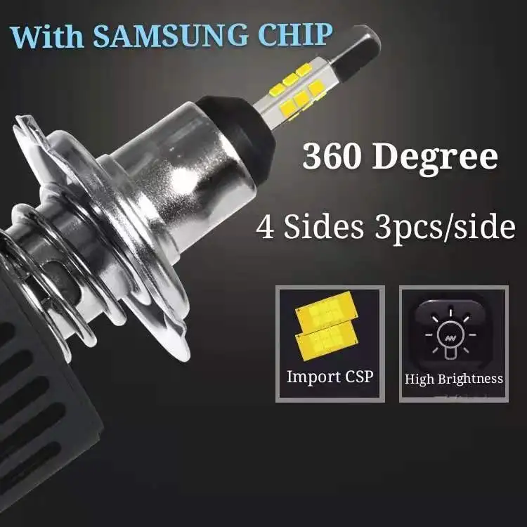 CBS сайт ABTO H4 H7 светодиодный головной светильник 12V 6500K H11 светодиодный лампы Авто головного средства ухода за кожей Шеи светильник HB3 HB4 9005 9006 H1 H13 светодиодный Противотуманные фары Дневные Фары Светильник 10000lm